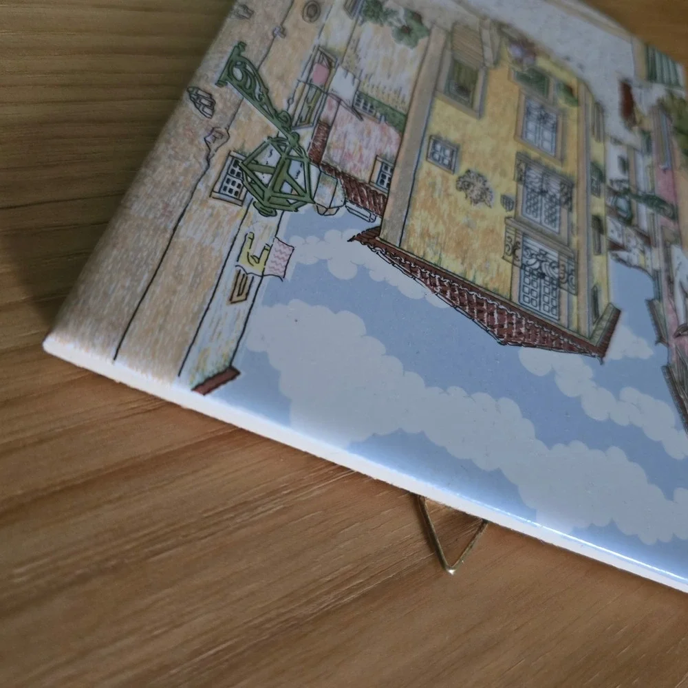 Vintage Alfama Lisboa Tile Art Reber Almada Ceramic Wall 8